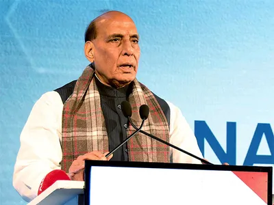  what to call a person who left battle in between      rajnath singh