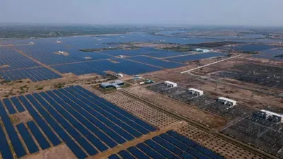 adani green breaks ground with world s largest renewable energy park  operationalizes first 551 mw solar capacity at khavda