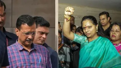 excise policy case  delhi court extends judicial custody of kejriwal  k kavitha