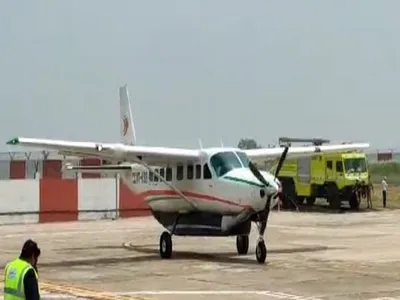 odisha  kalahandi’s utkela airport welcomes first flight from bhubaneswar 