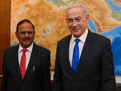 visit by nsa doval to israel  meeting with pm netanyahu reaffirms india s  genuine friendship  empathy   american jewish community official