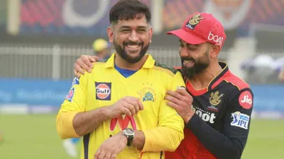 ipl 2024   good to catch up with ms dhoni   says kohli ahead of csk vs rcb clash