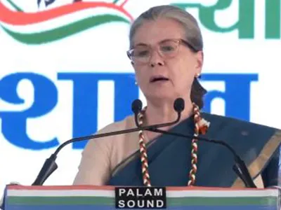  conspiracies being done to change constitution   sonia gandhi attacks bjp