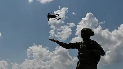 russian air defence down ukrainian drone over belgorod region