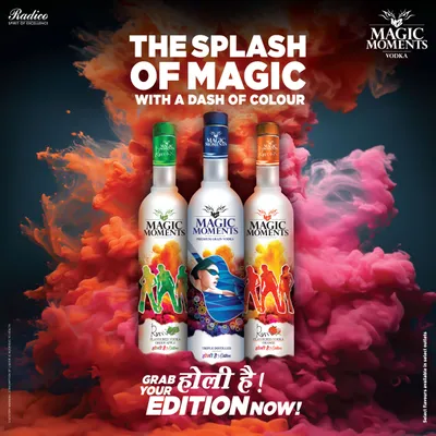 radico khaitan introduces magic moments vodka ‘holi hai  edition’