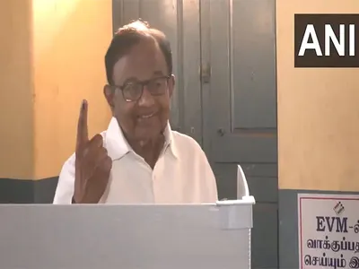 congress leader p chidambaram casts his vote in sivaganga  says india bloc will win all 39 seats in tamil nadu