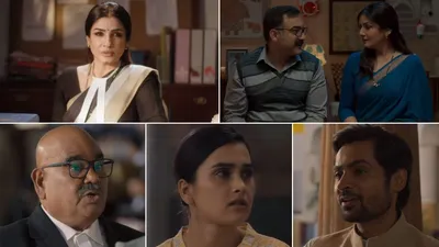  patna shuklla  trailer shows raveena s fight for justice as lawyer  late satish kaushik also in the film