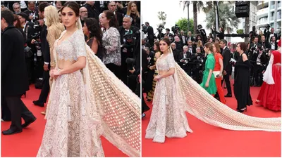 sara ali khan brings  desi glam  energy on her debut cannes red carpet  says  always aspired to be here 
