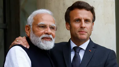  i ll be here to celebrate with you    emmanuel macron thanks pm modi for republic day invitation