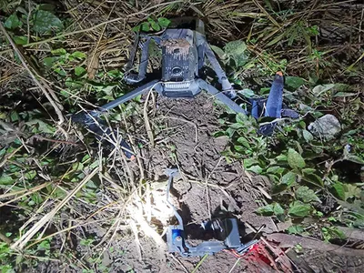 bsf shoots down another china made drone near india pak border in punjab