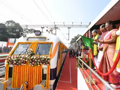 first express train flagged off in 112 years for president draupadi murmu s native place