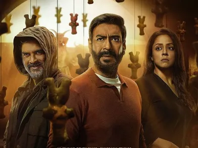 ajay devgn  r madhavan look intense in  shaitaan  first look poster  teaser to be out on this date