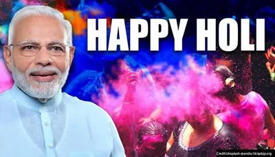  may colours of joy  enthusiasm always shower in your life   pm modi extends holi wishes