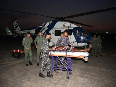 indian coast guard evacuates sri lankan fisherman with heart ailment