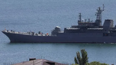 ukraine’s missile strike sets ablaze headquarters of russian navy in crimea