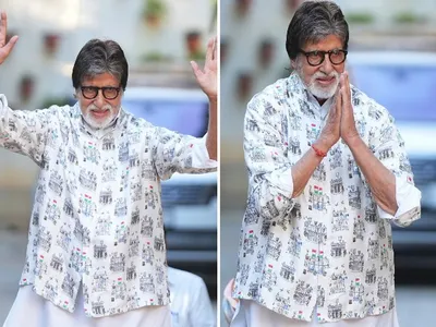 amitabh bachchan shares pictures from sunday meet and greet with fans outside jalsa