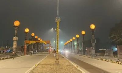 ayodhya administration sets world record with longest solar light line installation