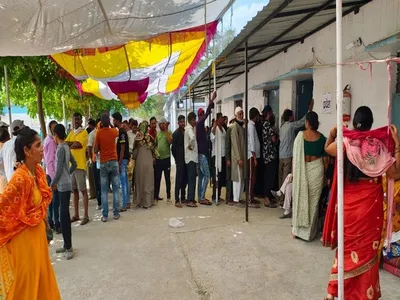 lok sabha polls 2024  madhya pradesh records 54 09 pc voter turnout till 3 pm