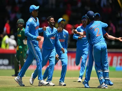  what a win from being 32 for 4   cricket fraternity joyous as india seal u 19 world cup final berth