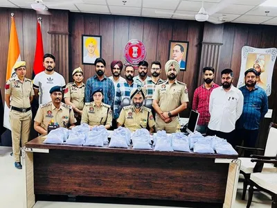 punjab police recover 36 9 kg of heroin  4 arrested
