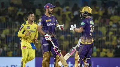 ipl 2023  kkr beat csk by 6 wicket  keeps playoff hope alive