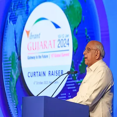 vibrant gujarat summit 2024 inaugurated  cm bhupendra patel extends global welcome  celebrates india s g20 success