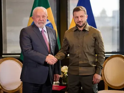 ukrainian president zelenskyy holds talks with brazilian counterpart lula