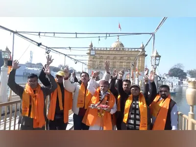 over 100 pilgrims leave for katas raj temple in pakistan to celebrate mahashivratri