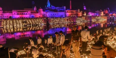 ayodhya decked up ahead of mega deepawali celebrations  set to break world record