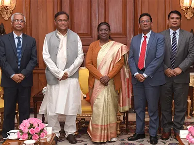  strong  stable bangladesh is in india s interest   says prez murmu during meeting with hasan mahmud