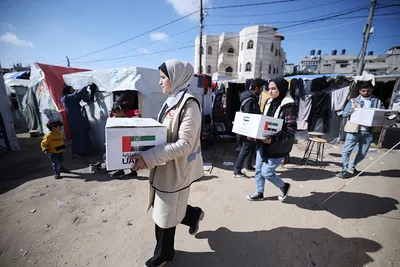 uae intensifies humanitarian aid for palestinians in gaza during ramadan