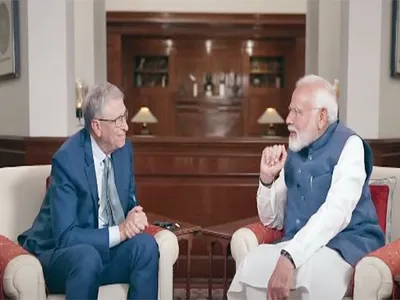 covid pandemic was not government vs virus  but life vs virus  pm modi in conversation with bill gates