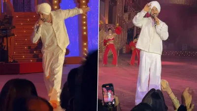 diljit dosanjh shares glimpse of his electrifying performance at anant radhika s pre wedding festivities