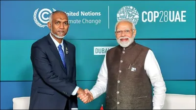 pm narendra modi extends wishes to maldives president mohamed muizzu on eid