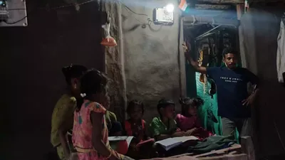 chhattisgarh  village in naxal affected sukma gets electricity for first time  locals exude happiness  