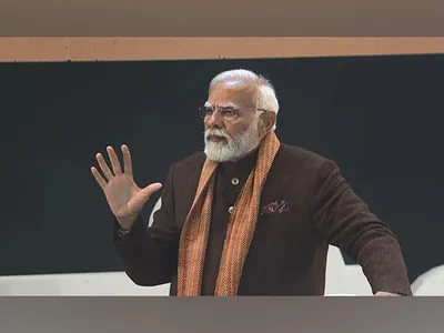 pm modi emphasises right balance between rest and study to students