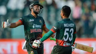 asia cup  centuries from shanto  mehidy power bangladesh to 334 5 against afghanistan