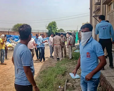 5 labourers killed due to poisonous gas leak at food product factory in mp’s morena