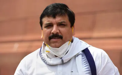 aap mp sanjay singh alleges ed raids at premises of his close aides