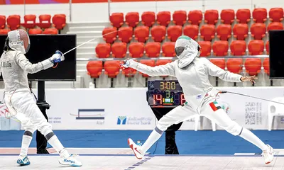 uae fencers strike gold and silver in awst 2024