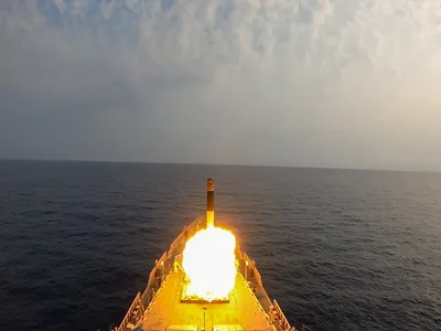 indian navy s newest guided missile destroyer ins mormugao hits  bulls eye 