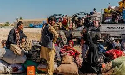 over 96 000 afghan migrants returned to country in one month