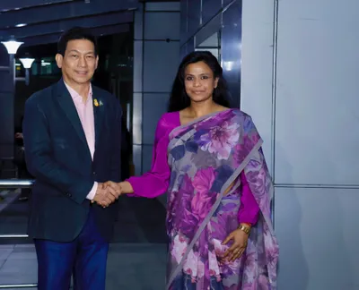 thailand deputy pm arrives in india for 4 day visit