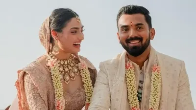 athiya shetty kl rahul make first appearance as newly wedded couple