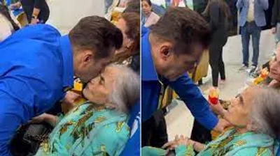 salman khan kisses his mother at ccl 2024  fans react