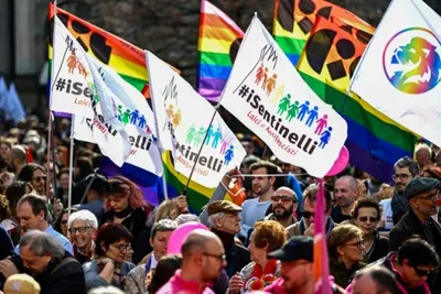 protests erupt in italy as meloni led govt restricts same sex parent rights