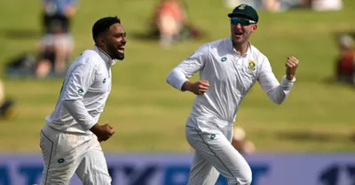 nz vs sa  2nd test  piedt helps proteas to keep 31 run lead over kiwis  day 2  stumps 