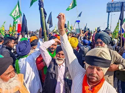 farmers  protest   delhi chalo  march to restart amid tight security at borders of national capital