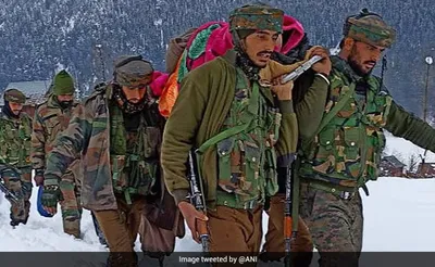 army jawan rescue pregnant woman carry her to hospital amid snowfall