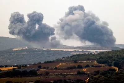 israel defence forces carry out airstrike on hezbollah site in southern lebanon